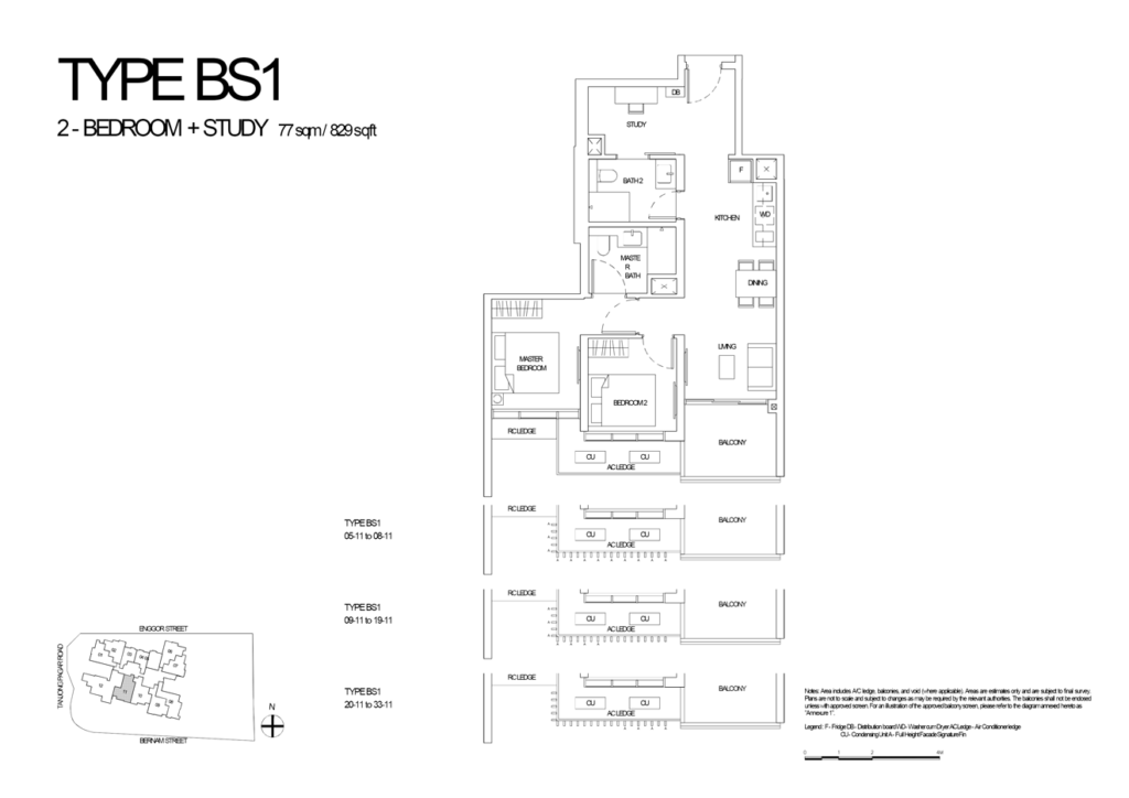 One-Bernam-2-Bedroom-Study-Type-BS1-829sqft