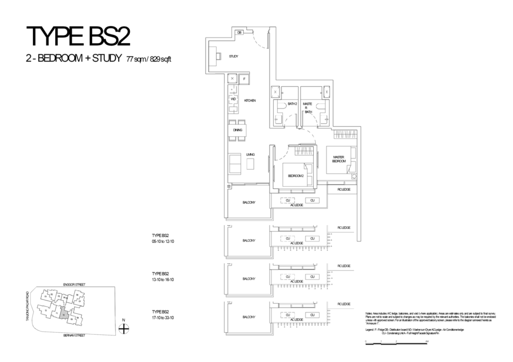 One-Bernam-2-Bedroom-Study-Type-BS2-829sqft