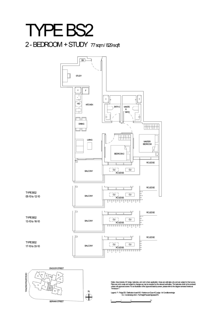 One-Bernam-2-Bedroom-Study-Type-BS2-829sqft