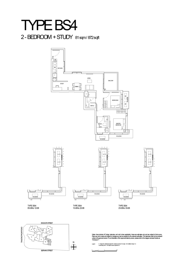 One-Bernam-2-Bedroom-Study-Type-BS4-872sqft